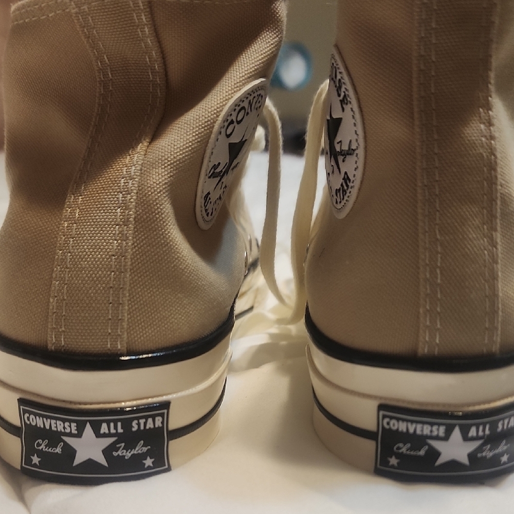 Converse All Star High-Top Sneakers in Beige